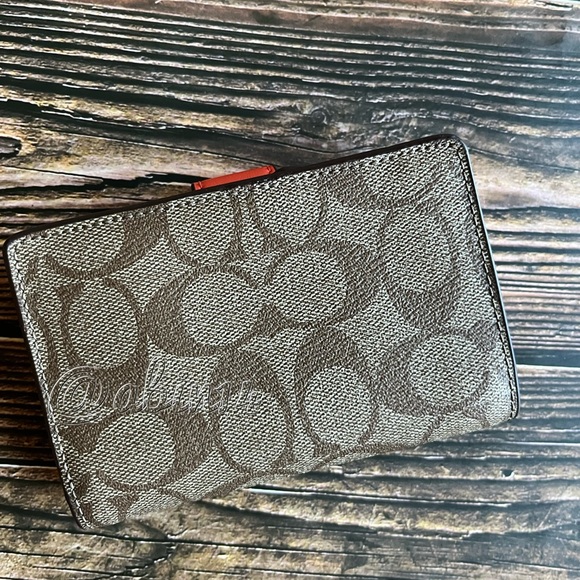 New without tags Coach Medium Wallet In Leather and Canvas - Picture 4 of 5